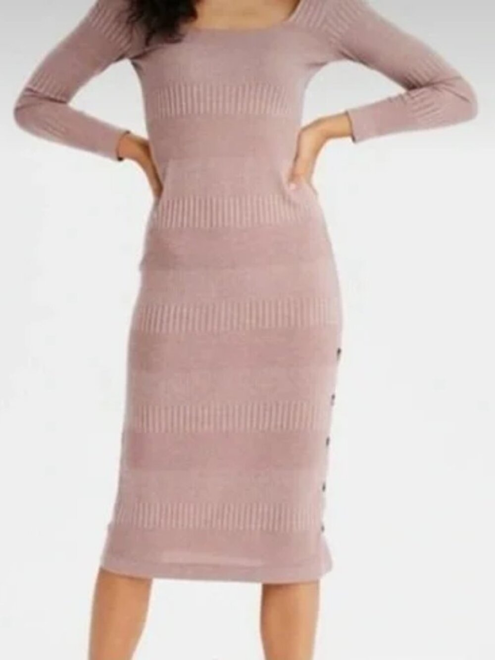 ☆ AEO Mocha Rib Knit Dress